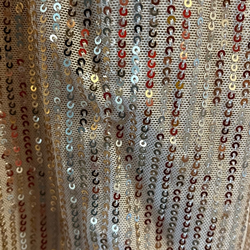Long Sleeve, gold Sequin Tobi dress